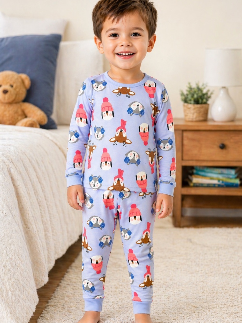Carter’s Boys 3T Pajama Set 2PC Blue Toddler PJs Cozy Sleepwear NWOT
